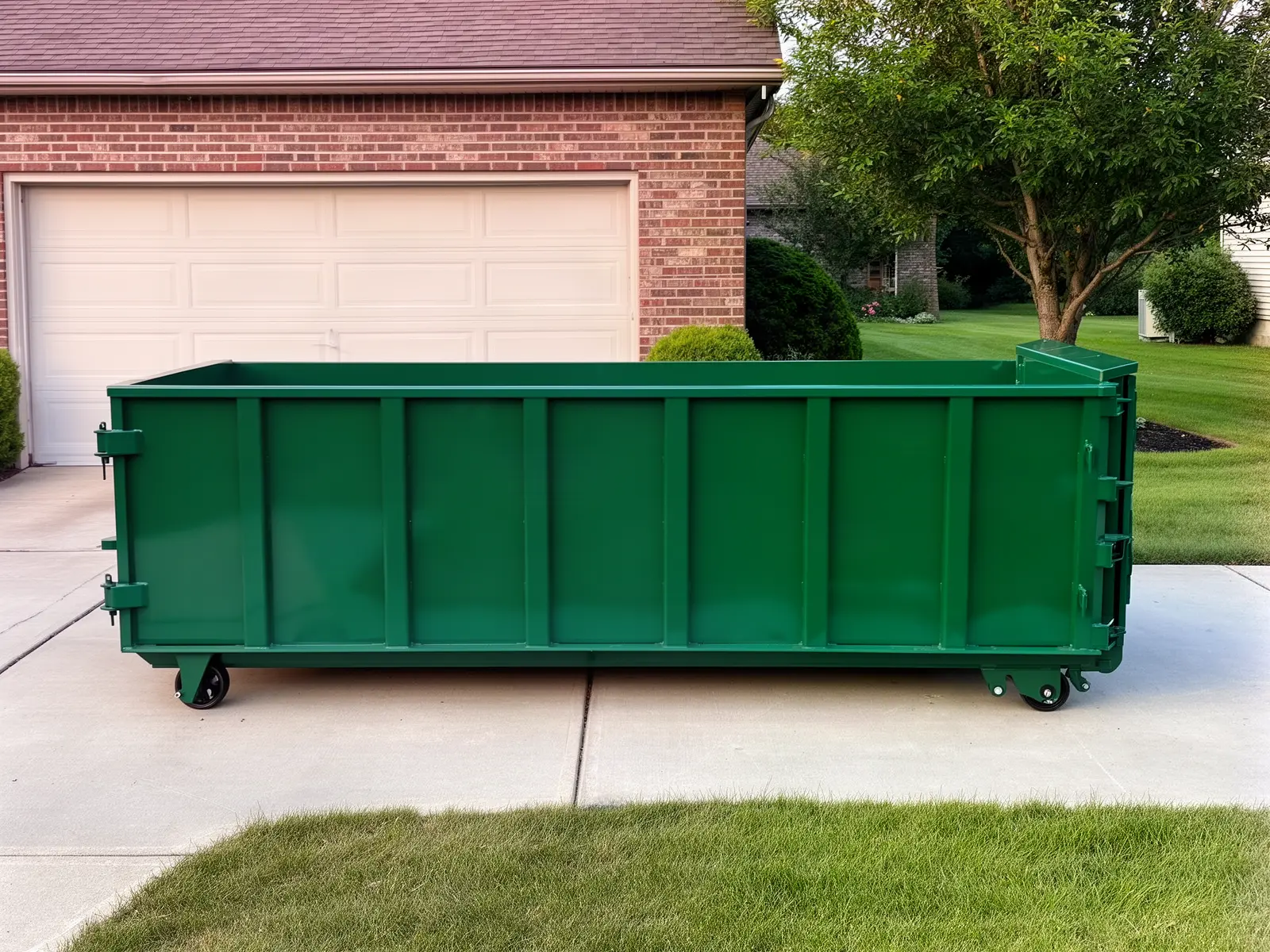Roll-off dumpster from Hudson & Burk Dumpster Rental in Tulsa, OK